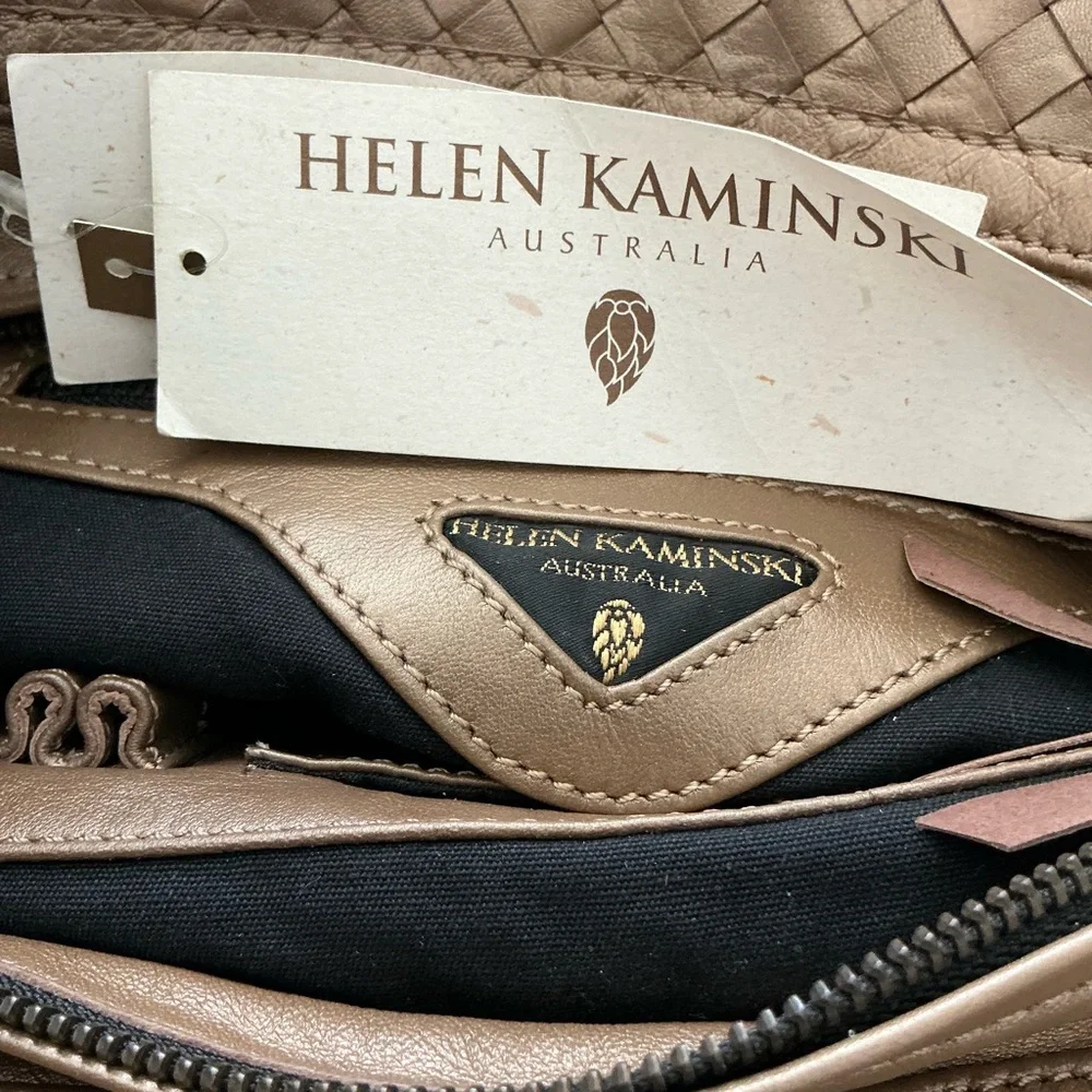 Helen Kaminski Australia Tan Woven Handbag - Picture 4 of 11